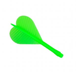 Piórko z trzonkiem plastikowym 2BA /zielone/