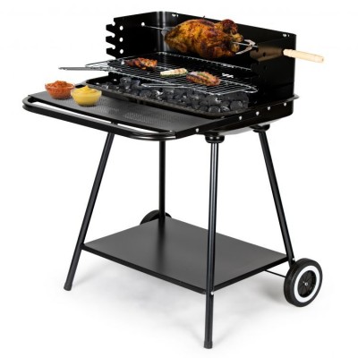 Rectangular coal garden grill