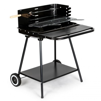 Rectangular coal garden grill