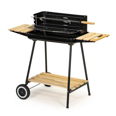 Rectangular coal garden grill