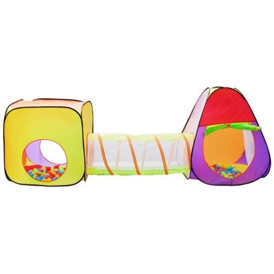 Children tent HOUSE+TUNNEL+HOUSE+200 BALLS