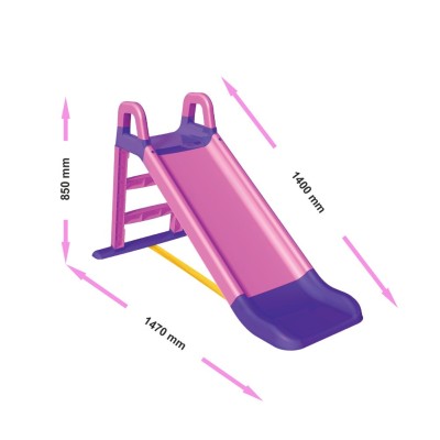 Slide DOLONI 140 cm / pink-violet/