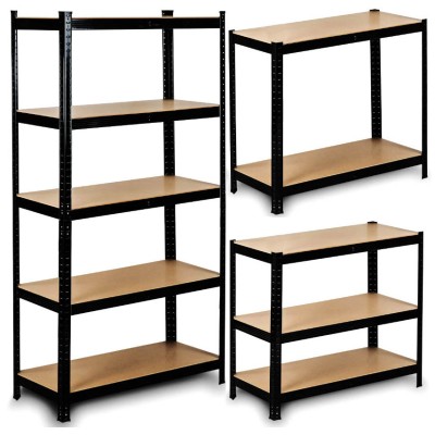 Storage shelf 180 cm x 90 cm x 40cm /black -5 shelfs/