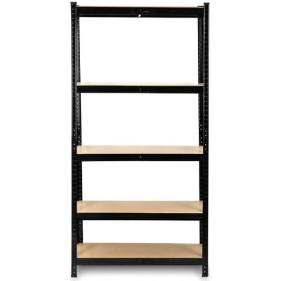 Storage shelf 180 cm x 90 cm x 40cm /black -5 shelfs/