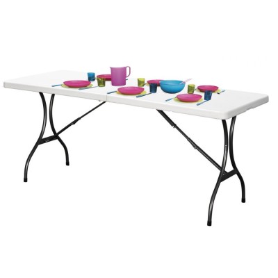 Catering garden table foldable 240 cm /white/