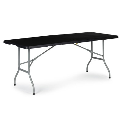 Catering garden table foldable 153 cm /black/