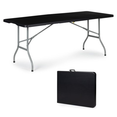 Catering garden table foldable 180 cm /black/