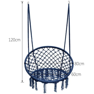 Garden swing stork nest  /navy blue/