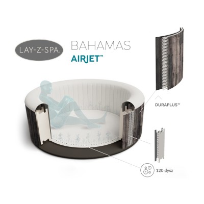 Dmuchane SPA z masażem BESTWAY Lay-Z Spa BAHAMAS 2-4 osob