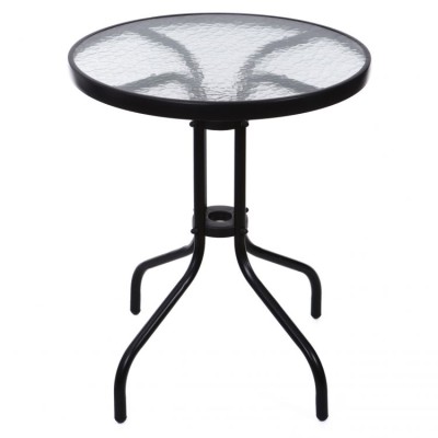 Glass garden table round 60 cm