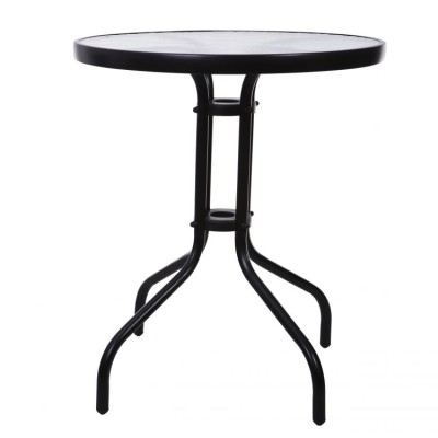 Glass garden table round 60 cm