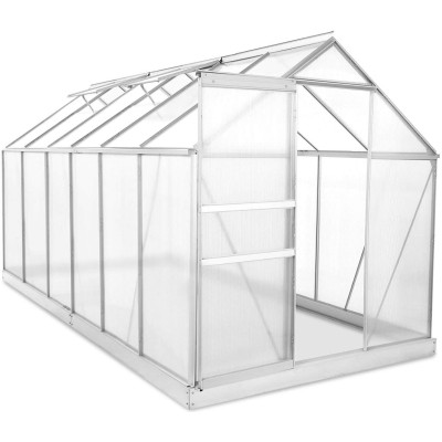 Polycarbonate greenhouse 380 cm x 190 cm x 195 cm