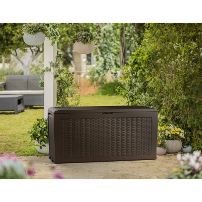 Garden chest SAMOA 270 l /brown/