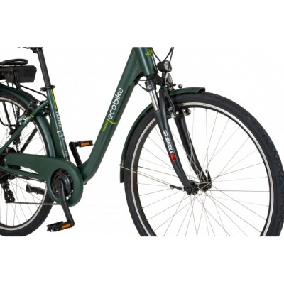 Electric bike ECOBIKE TRAFFIC DARK GREEN 28