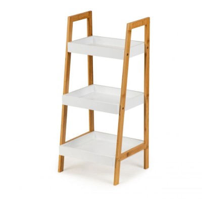 Rack, 3 shelvs, bedside table white