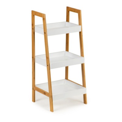 Rack, 3 shelvs, bedside table white