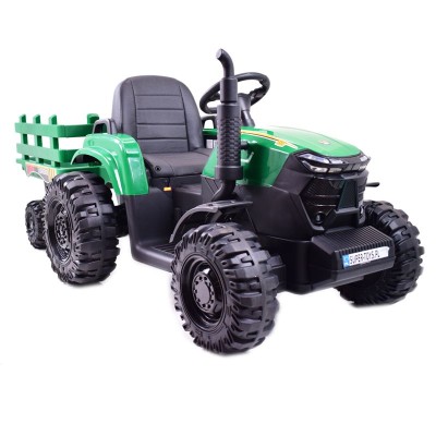 MEGA TRAKTOR AGRICULTURE Z PRZYCZEPĄ 2X200, 24V, SZYBKI SUPER JA