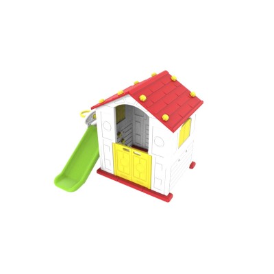 House with slide and basket 3in1