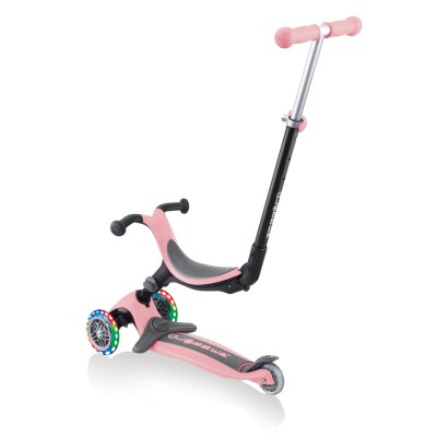 Scooter GLOBBER GO-UP LIGHTS 643-210 3 w 1 /powder pink/