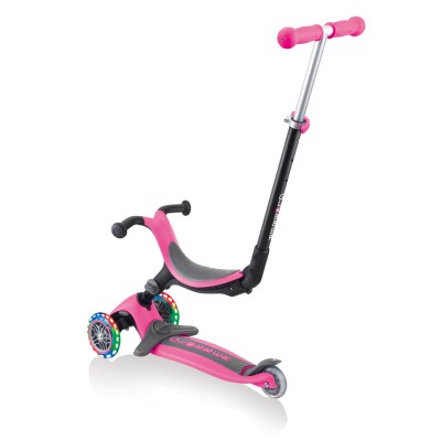 Scooter GLOBBER GO-UP LIGHTS 643-110 3 w 1 /pink/