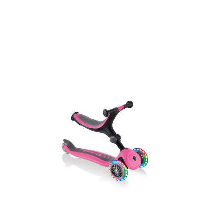 Scooter GLOBBER GO-UP LIGHTS 643-110 3 w 1 /pink/