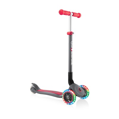 Scooter GLOBBER PRIMO LIGHTS 432-120-2 /red - gey/