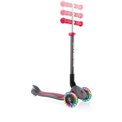 Scooter GLOBBER PRIMO LIGHTS 432-120-2 /red - gey/