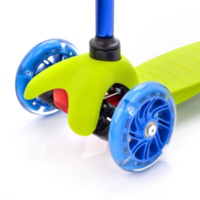 Scooter METEOR TUCAN with LED wheels /green - blue/