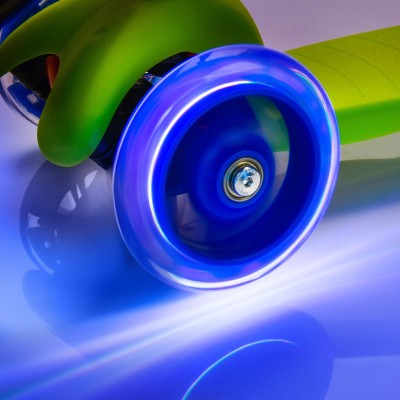 Scooter METEOR TUCAN with LED wheels /green - blue/