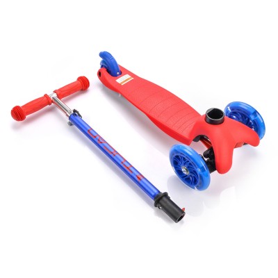 Scooier METEOR TUCAN with LED wheels /blue - red/