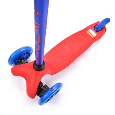 Scooier METEOR TUCAN with LED wheels /blue - red/