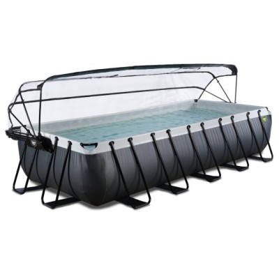 Swimming pool with dome EXIT PREMIUM  540 x 250  x100 cm /black