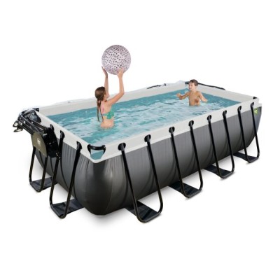 Swimming pool with dome and heat pump EXIT PREMIUM 400  x 200  x