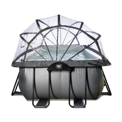 Swimming pool  with dome EXIT PREMIUM 400 x 200 x100 cm /black l