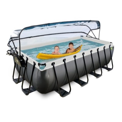 Swimming pool  with dome EXIT PREMIUM 400 x 200 x100 cm /black l