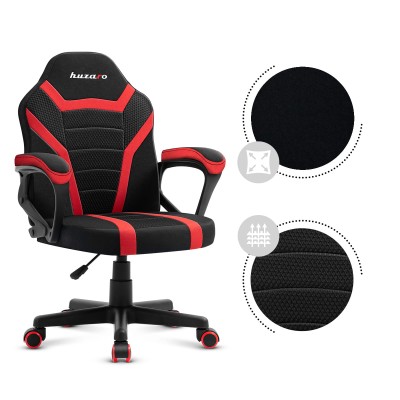 Gaming armchair for kids HUZARO RANGER 1.0 RED MESH