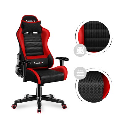 Gaming armchair for kids HUZARO RANGER 6.0 RED MESH