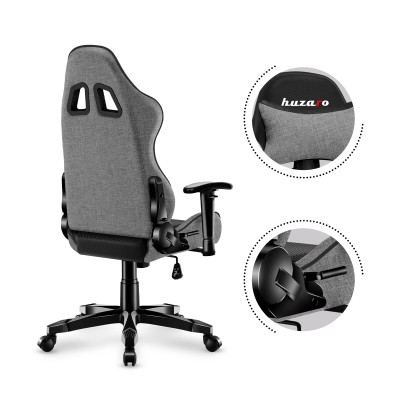 Gaming armchair for kids HUZARO RANGER 6.0 GREY MESH