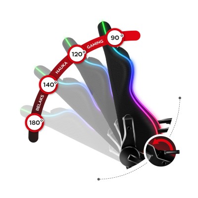 Fotel gamingowy HUZARO FORCE 6.0 RGB MESH