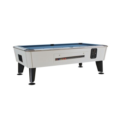 Coin operated pool table VIKING WHITE 6, 7, 8.  ft