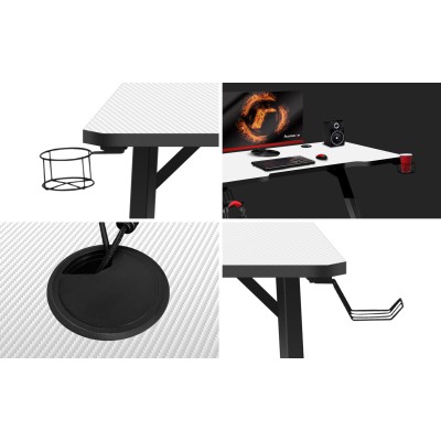 Gaming desk HUZARO HERO 2.5 white