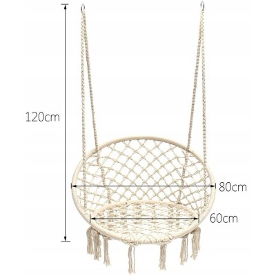 Garden swing stork nest  /white/