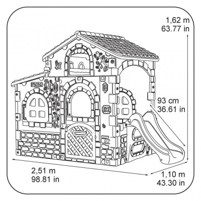 Playhouse FEBER with slide