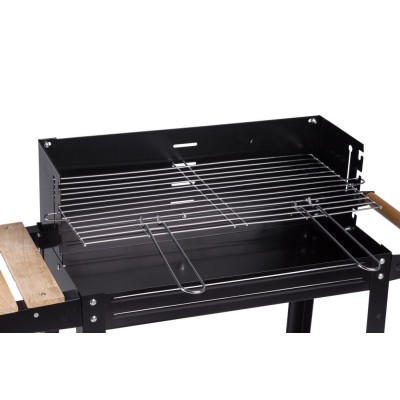 Rectangular coal garden grill