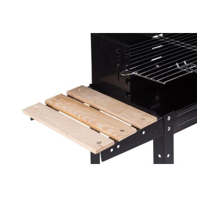 Rectangular coal garden grill