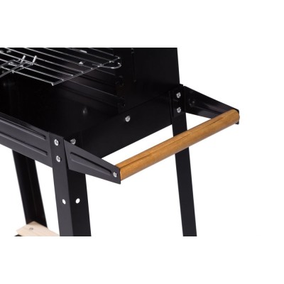 Rectangular coal garden grill