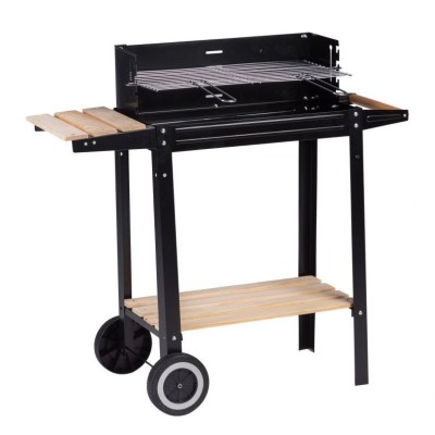 Rectangular coal garden grill