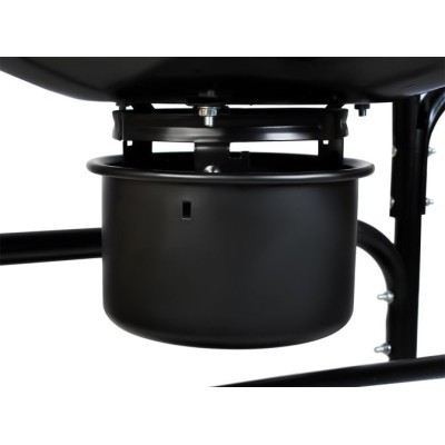 Small coal garden grill, round