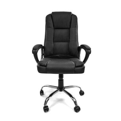 Office armchair VIGO ecolether / black-grey/