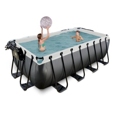 Swimming pool  with dome EXIT PREMIUM 400 x 200 x122 cm /black l